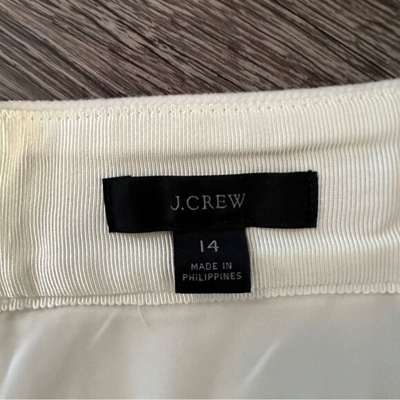 J. Crew Cream Wool Mini Skirt - Picture 2 of 6